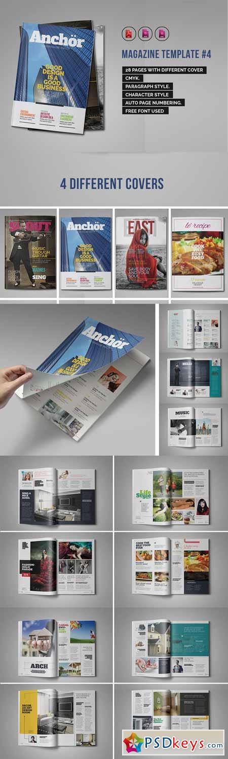 Indesign Magazine Template #4 364861