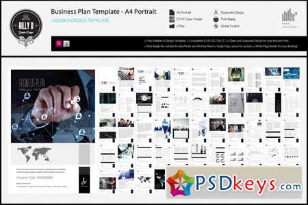 Business Plan Template - A4 Portrait 370969