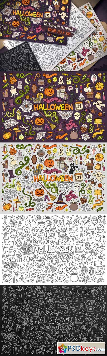 Set of Halloween Elements 372135