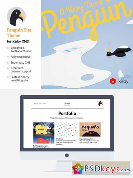 Blog & Portfolio CMS Penguin 42693