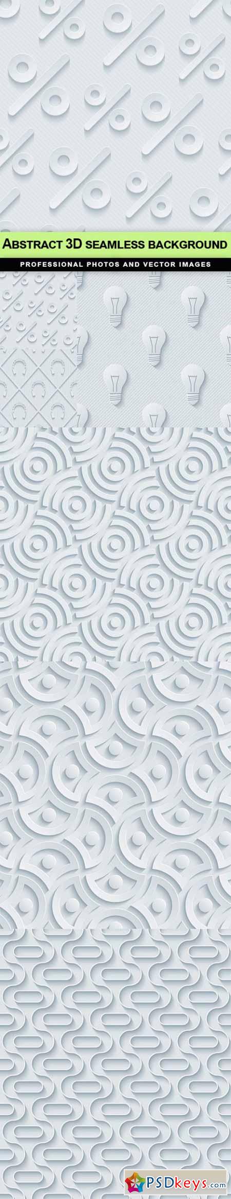 Abstract 3D seamless background - 6 EPS