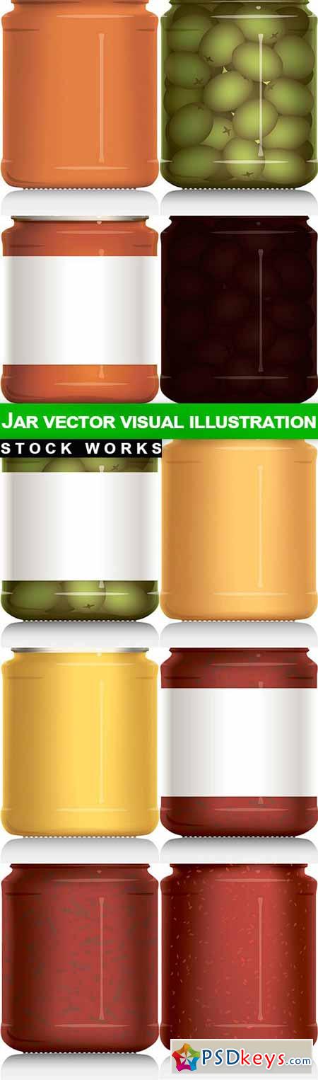 Jar vector visual illustration - 10 EPS