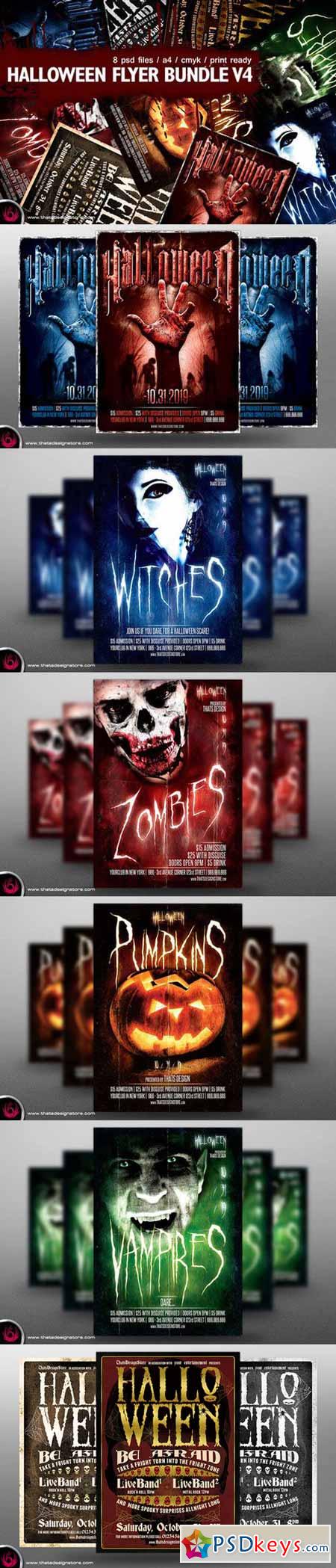 Halloween Flyer Bundle V4 374696