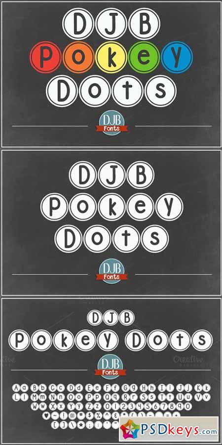 DJB Pokey Dots Font 375851