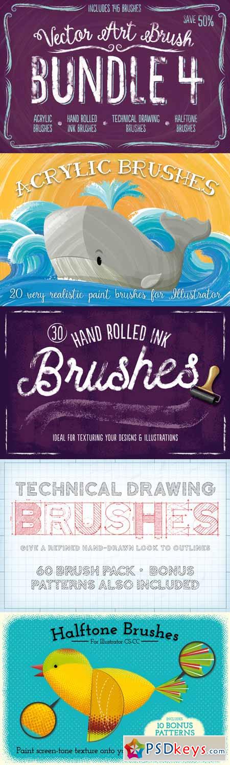 Vector Art Brush Bundle 4 291886