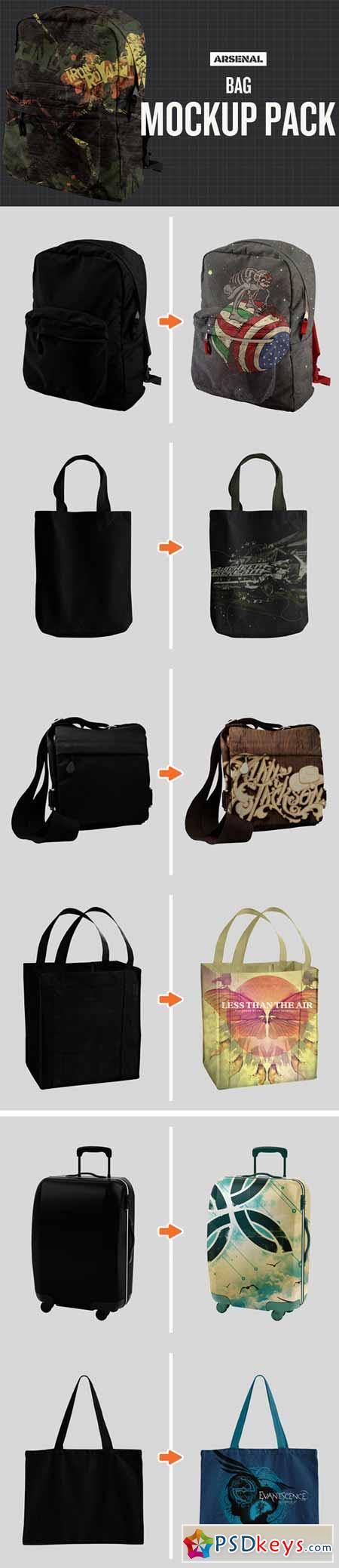 Bag Mockup Template Pack 377307