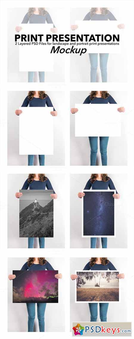 Artwork Presentation Mockup Female 303723