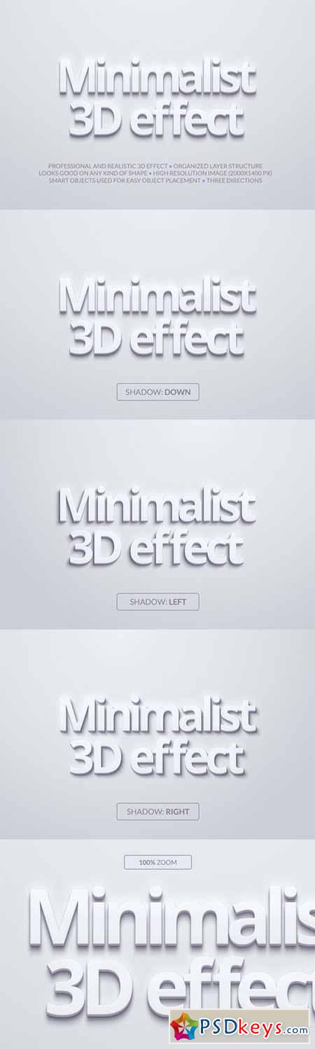 Minimalist 3D Effect 13798