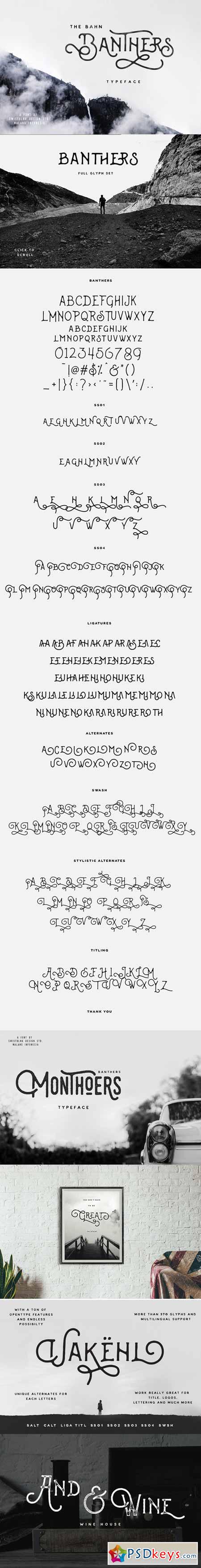 Banthers Typeface 361047