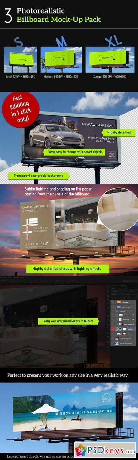 3 Mockup Billboard Pack 381540