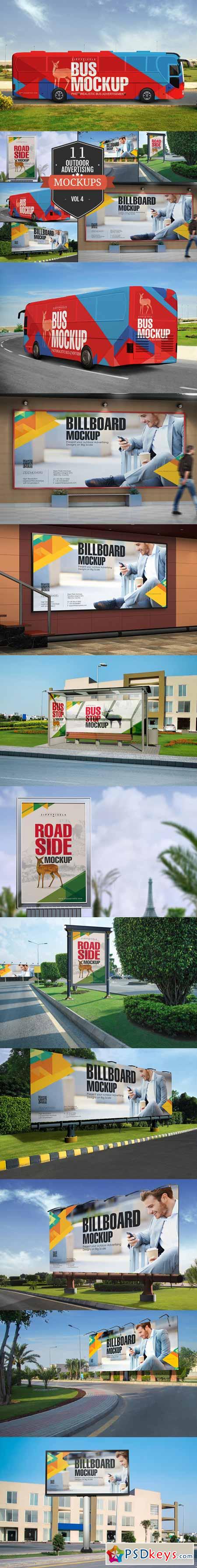 Outdoor Advertising Mockups Vol. 4 372126