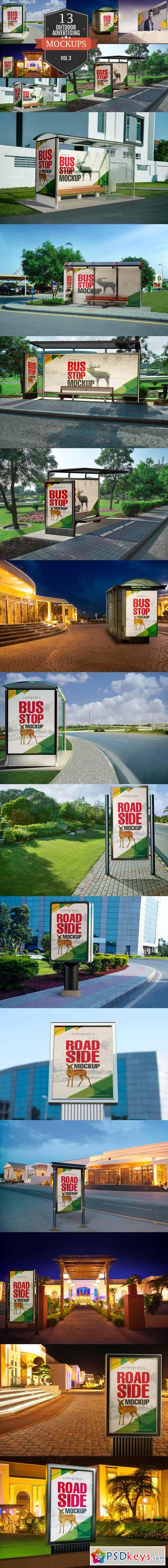 Outdoor Advertising Mockups Vol. 3 371857