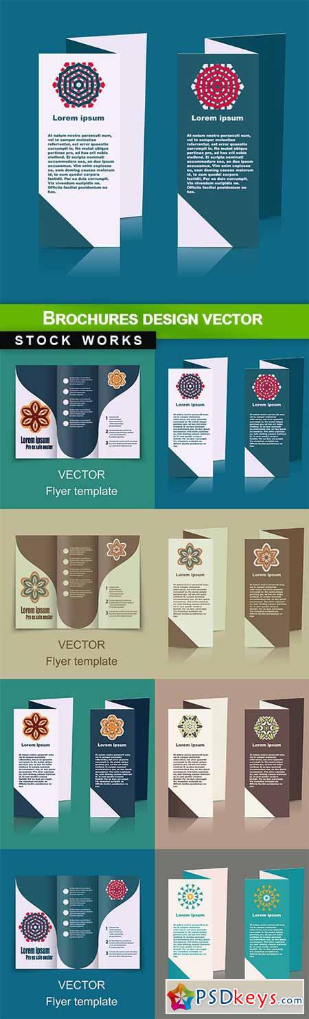 Brochures design vector - 8 EPS