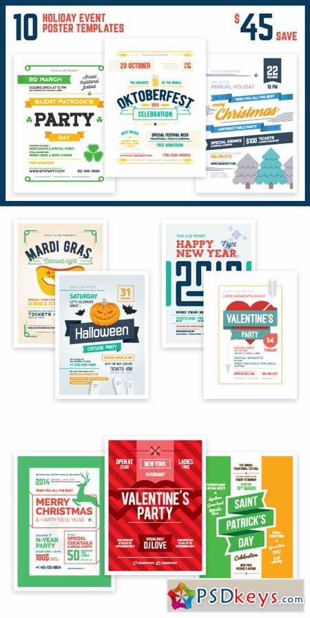 Holiday Event Poster Bundle 384217