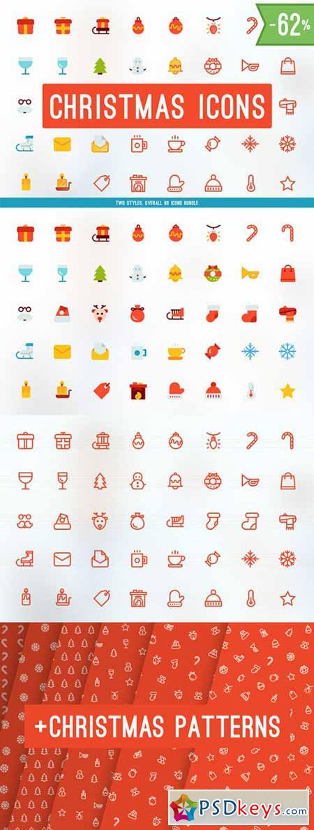 Merry Christmas Icons BUNDLE! 106958