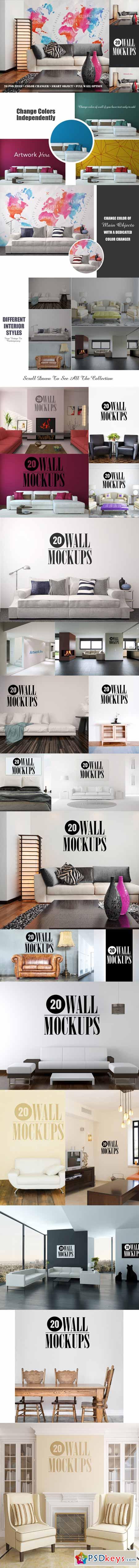20 Wall Art Mockups 390403