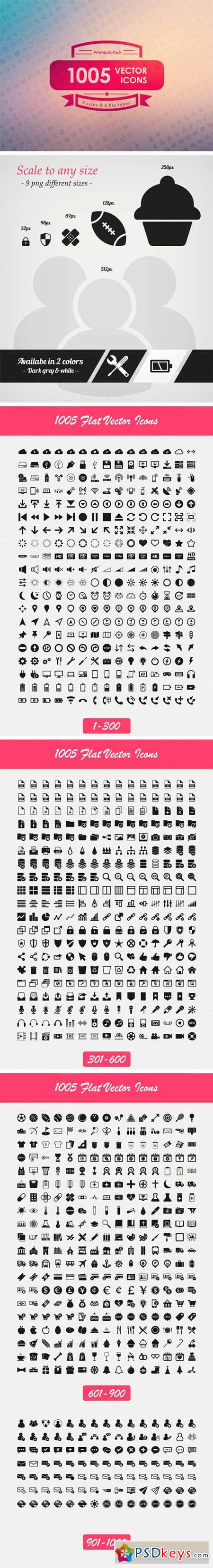 1005 Vector Icons Pack 230294