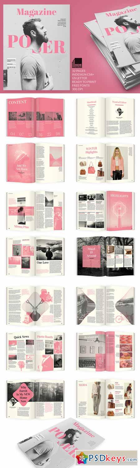 Poser Magazine Template 391694