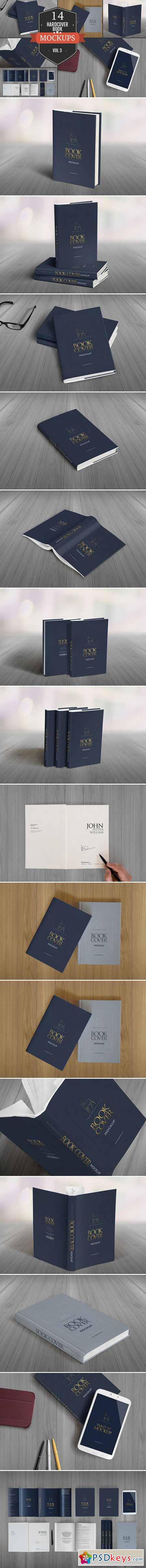 Elegant Hardcover Book Mockups Vol.3 390112