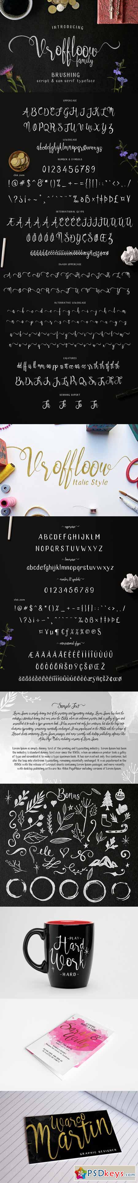 Vroffloow family Typeface 392582