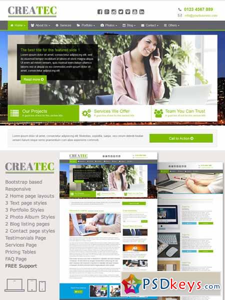CreaTec - Business Website Template 386662