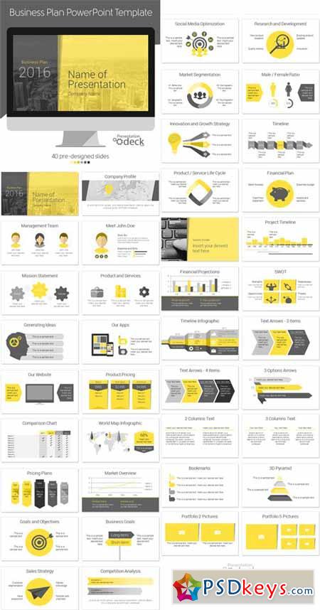 Business Plan PowerPoint Template 393333