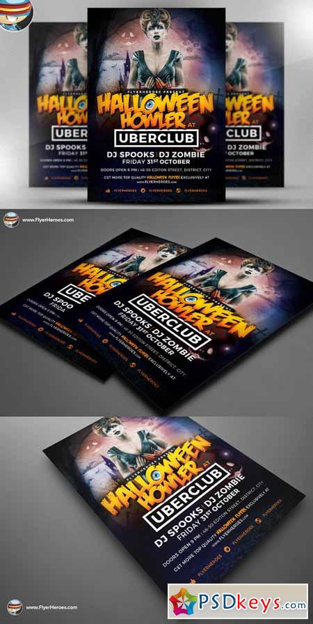 Halloween Howler Flyer Template 394501