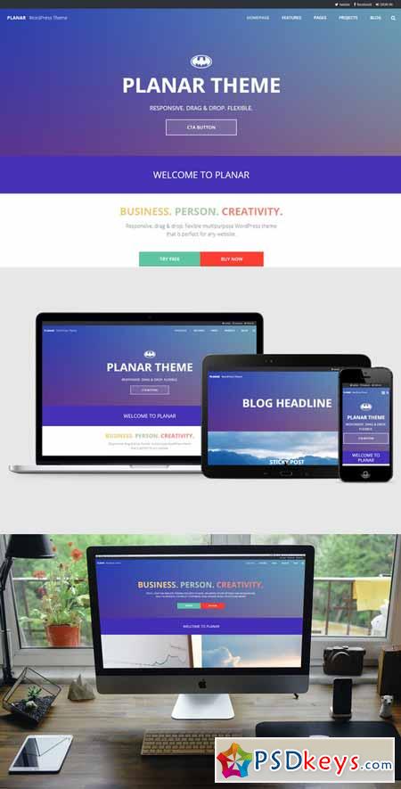 Planar A Business & Portfolio Theme 385961