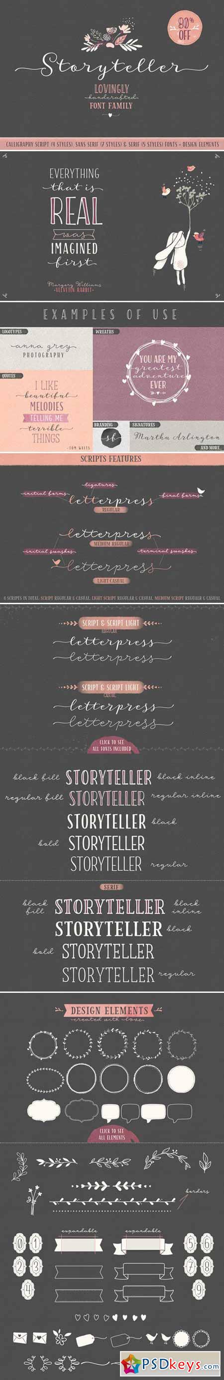 Storyteller Font Family 390317