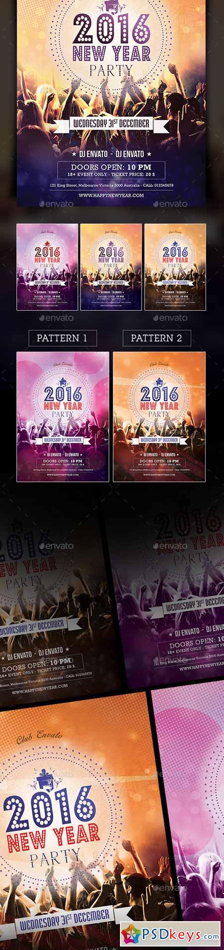 2016 New Year Party Flyer Poster vol.2 13134422