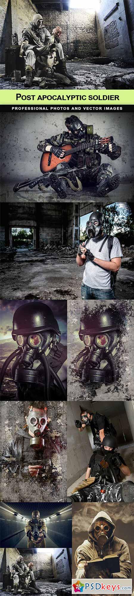 Post apocalyptic soldier - 9 UHQ JPEG