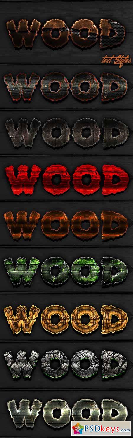 Best Wood Text Styles 13117572