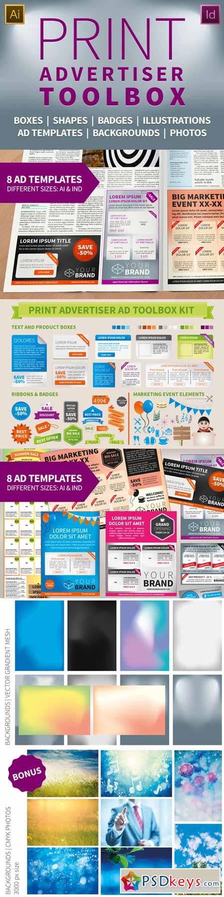 Print Advertiser Toolbox & Templates 360744