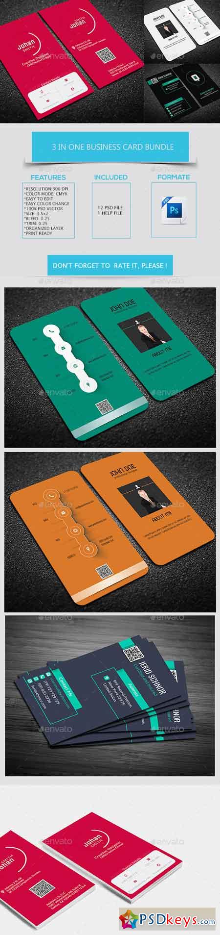 3 in One Business Card Bundle 13225990