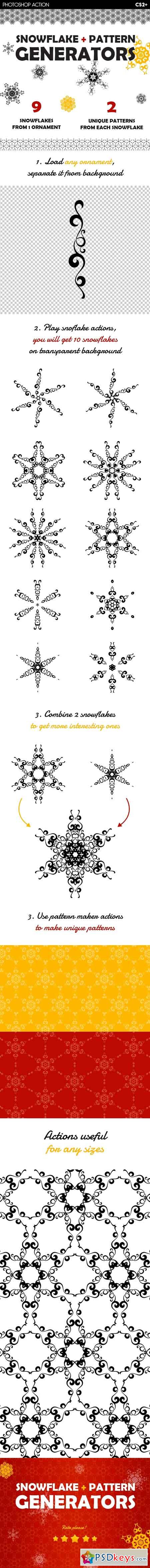 Snowflake & Christmas Pattern Generators 13320983