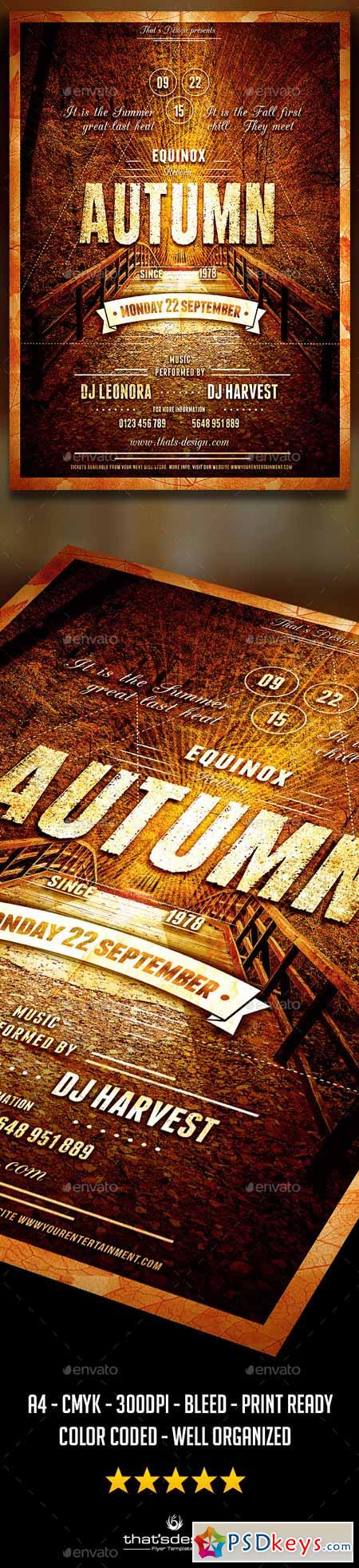 Autumn Equinox Flyer Poster Template 8891708