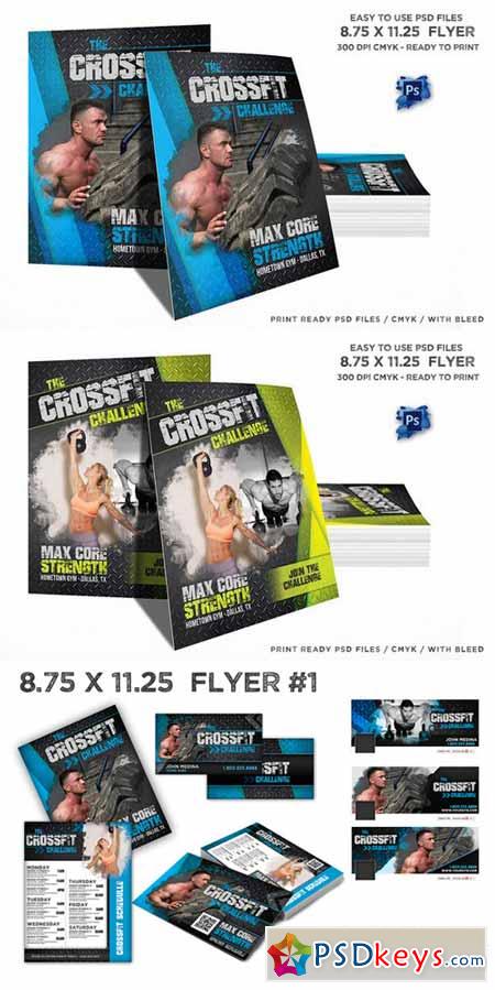 Crossfit Schedule Flyer Bundle Set 406049