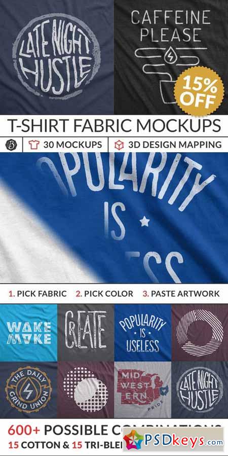 Download Instant T-Shirt Fabric Mockups 404503 » Free Download ...