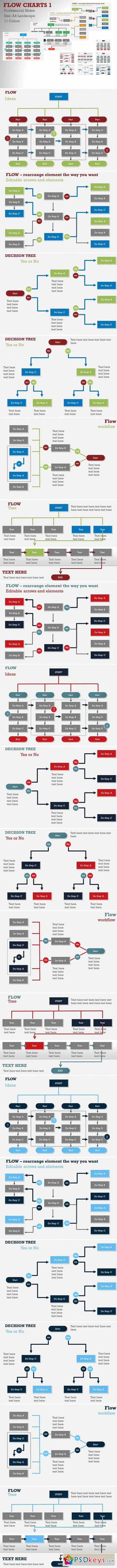 Flow Charts 1 PowerPoint Template 406958