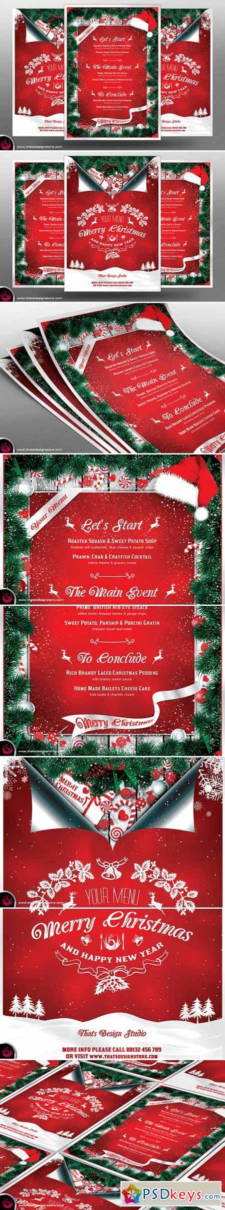 Christmas Menu Template V6 406444 Christmas Menu Template V6 406444