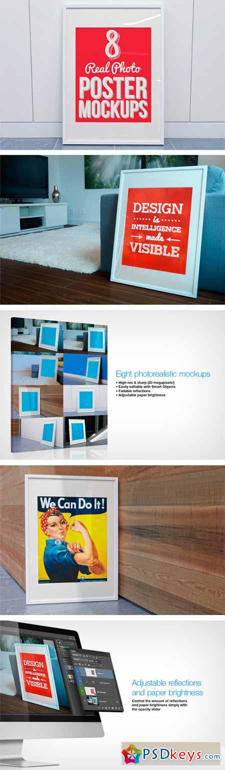 8 Real Photo Poster Mockups 24174