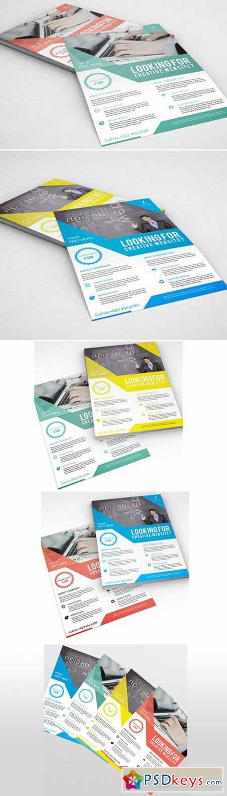 InDesign Corporate Flyer 4 Color V99 405362