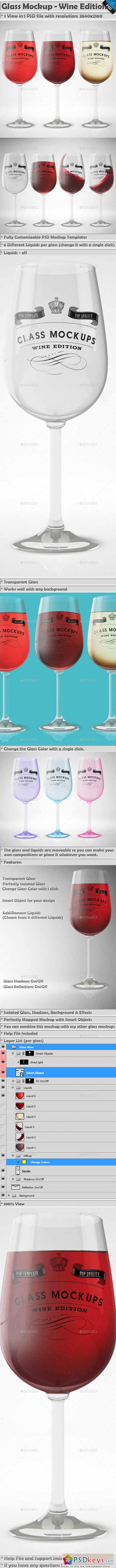 Glass Mockup - Wine Glass Mockup Volume 13 13312218