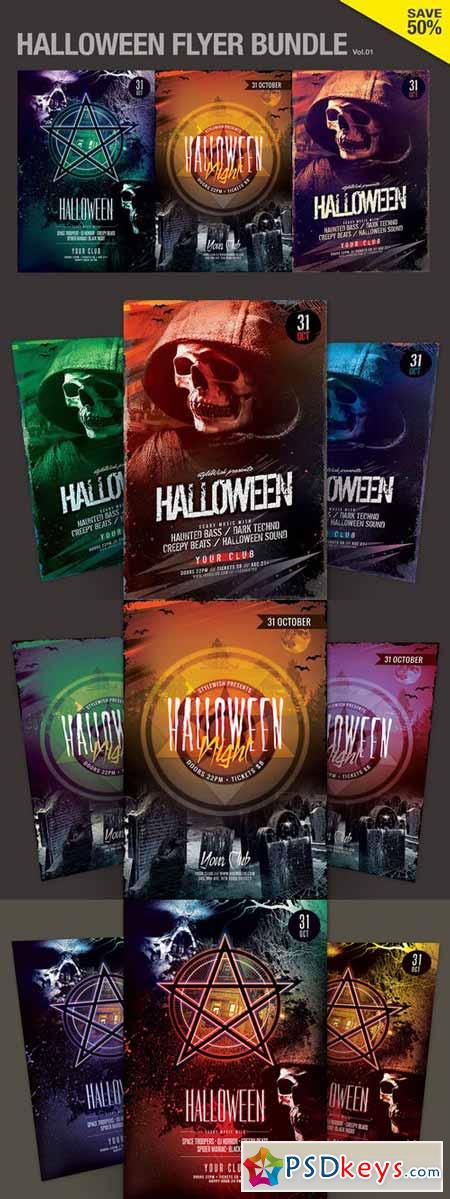 Halloween Flyer Bundle 399945