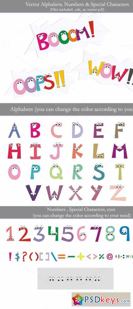 Vector Alphabets, Numbers 136868