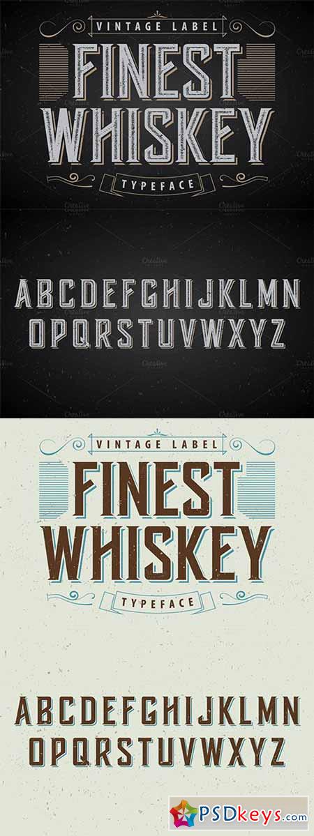 Another Whiskey Label Font 405610