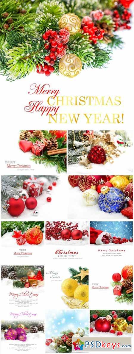 Christmas and New Year, winter stock photo