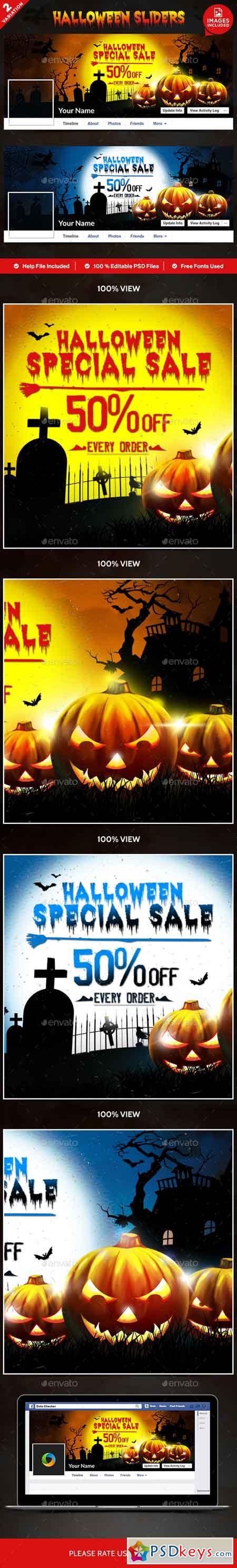 Halloween Facebook Covers 2 Designs 13341284