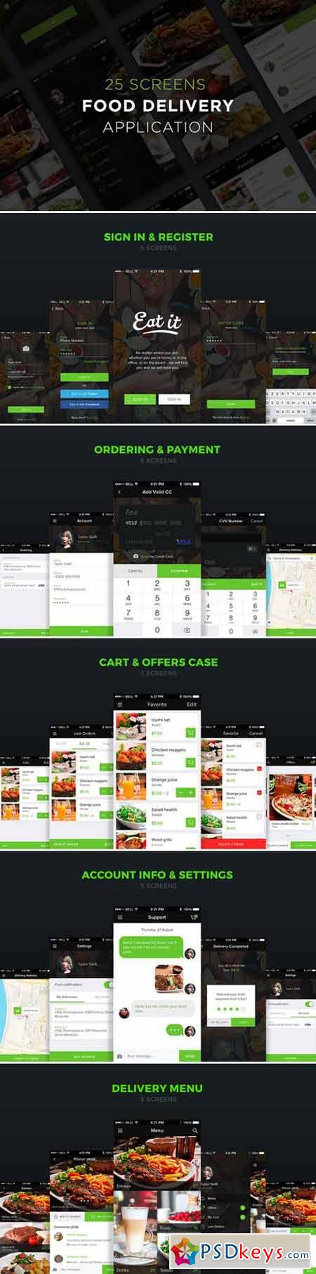 Food delivery app UI 414158