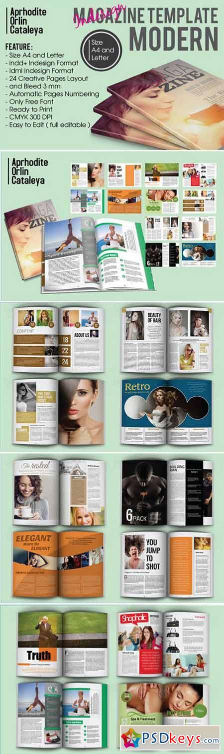 Magazine Template Modern 412146